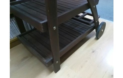 DESSERTE EN TECK AVEC ROULETTES