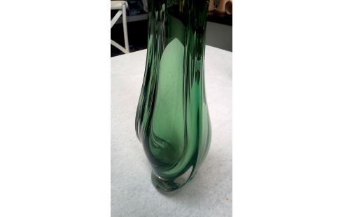 VASE VERTE PATE DE VERRE