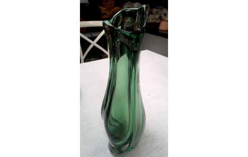 VASE VERTE PATE DE VERRE