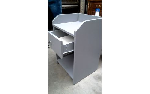 MEUBLE D'APPOINT IKEA GRIS 1 TIROIR