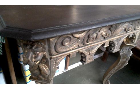 TABLE CONSOLE MET NOIR