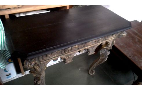 TABLE CONSOLE MET NOIR
