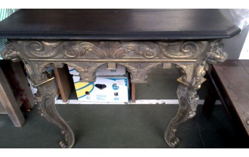 TABLE CONSOLE MET NOIR