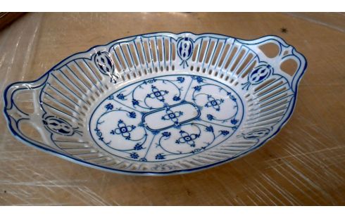 SCHÜSSEL PORZELLAN WEISS BLAU