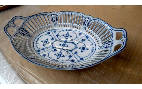 SCHÜSSEL PORZELLAN WEISS BLAU