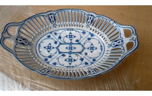 SCHÜSSEL PORZELLAN WEISS BLAU