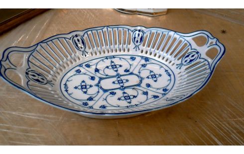 SCHÜSSEL PORZELLAN WEISS BLAU