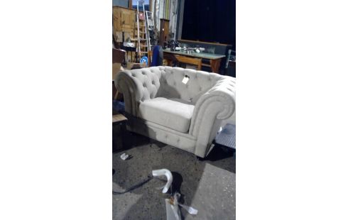 FAUTEUIL STYLE CHESTER TISSU EN L'ETAT