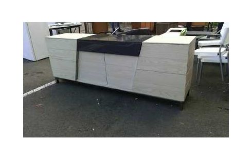 ENFILADE MODERNE BOIS ET VERRE