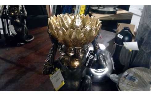 DECO JUNGLE COUPE 49CM CHIMPANZÉ