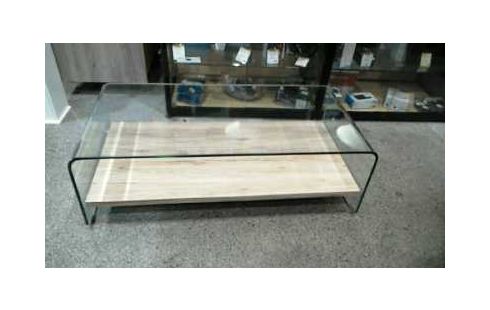 TABLE BASSE ALINEA BOIS ET VERRE