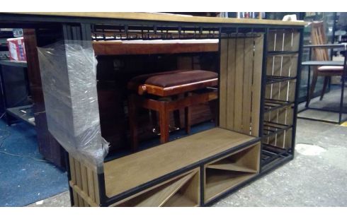 MEUBLE BAR BOIS/METAL