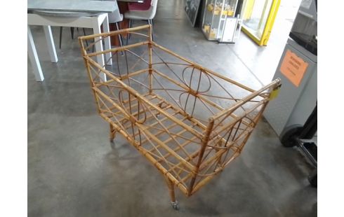 LIT BEBE BAMBOU SUR ROULETTES