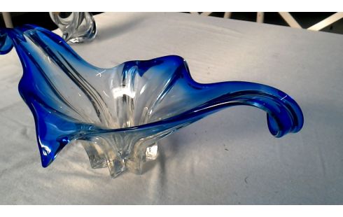 CALICE PATE DE VERRE BLEUE