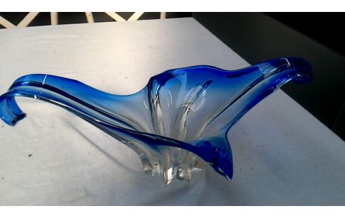 CALICE PATE DE VERRE BLEUE