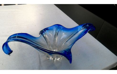 CALICE PATE DE VERRE BLEUE