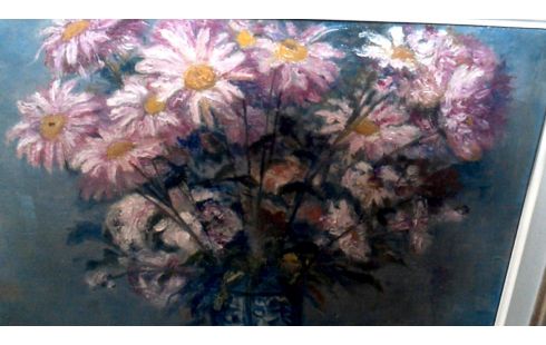 SCHILDERIJ STILLEVEN BLOEMEN GESIGNEERD DE ROOVER
