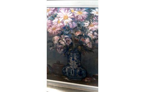 SCHILDERIJ STILLEVEN BLOEMEN GESIGNEERD DE ROOVER