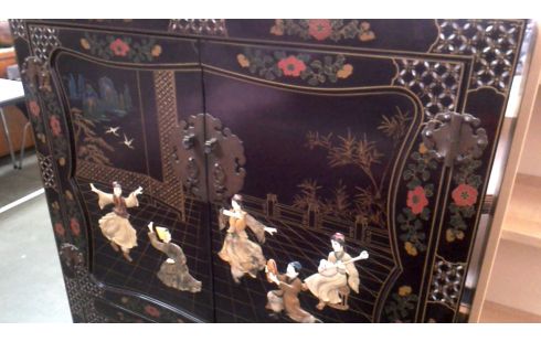 ARMARIO. CHINO NEGRO 4 PUERTAS