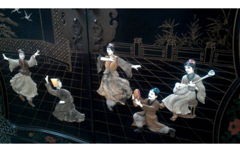 ARMARIO. CHINO NEGRO 4 PUERTAS