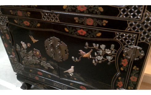 ARMARIO. CHINO NEGRO 4 PUERTAS