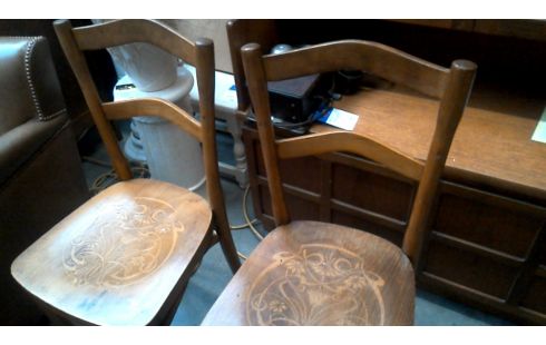 2 CHAISES ART NOUVEAU