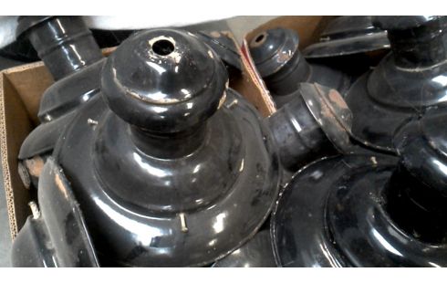 HANGLAMP PER STUK INDUSTRIEEL ZWART WIT EMAIL