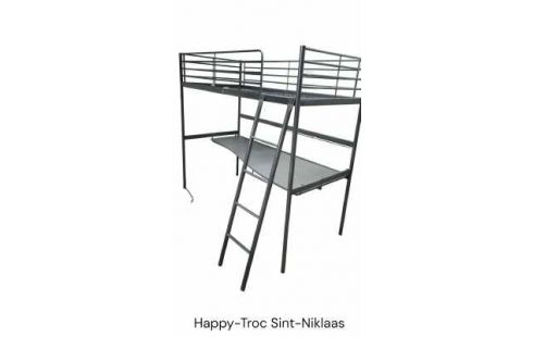 CAMA DOSEL IKEA MET, , ESCRITORIO GRIS METAL