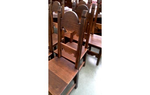 6 SILLAS MACIZO ROBLE