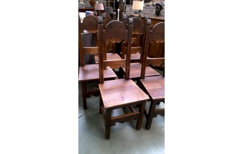 6 SILLAS MACIZO ROBLE