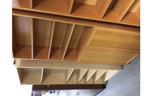 ETAGERE COULEUR HETRE 2 PORTES