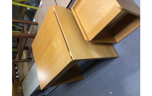 BUREAU COULEUR HETRE EXTENSIBLE 1 TIROIR