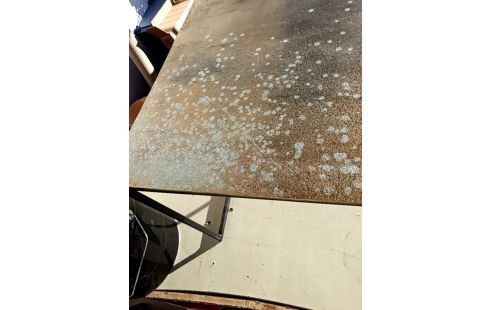 TABLE BASSE MÉTAL DORÉ