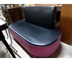 BANQUETTE SIMILI ROSE ET NOIR