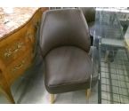FAUTEUIL SKAI MARRON COIN