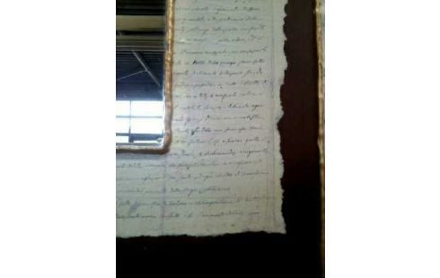 WANDSPIEGEL I.R. BRAUN GOLDF. +BRIEF