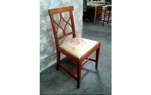 STUHL HOLZ KIRSCHB. POLST. FLOR. KL. FLECK