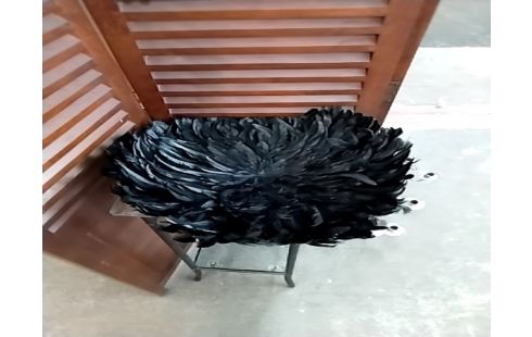 DECORATION PLUMES NOIRES