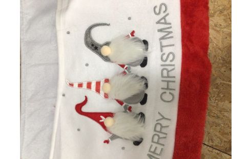 DECORATION TAPIS TOUR DE SAPIN TISSUS DÉCOR GNOME