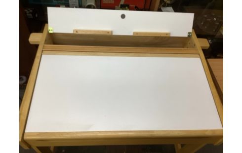 BUREAU PUPITRE BLANC/BOIS