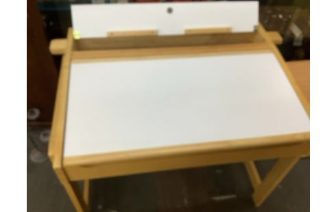 BUREAU PUPITRE BLANC/BOIS