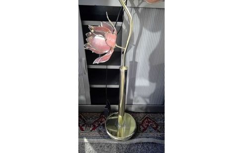 LAMPADAIRE FLEURS DORÉ