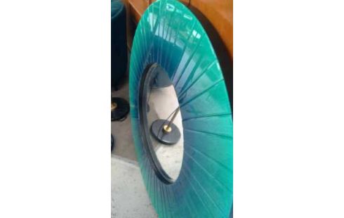 MIROIR ROND AZUR BLEUE