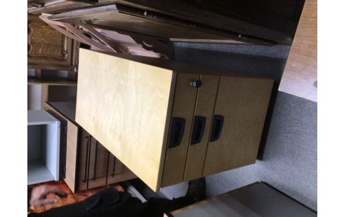 CLASSEUR COULEUR HETRE 3 TIROIRS + CLE