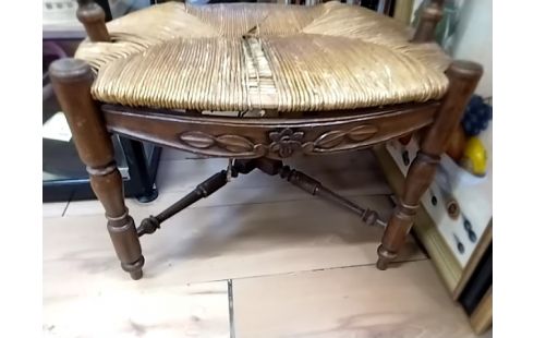 FAUTEUIL ANCIEN PAILLAGE ABÎMÉ