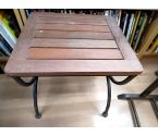 TABLE BASSE D'APPOINT PIEDS FER FORGE PLTX BOIS
