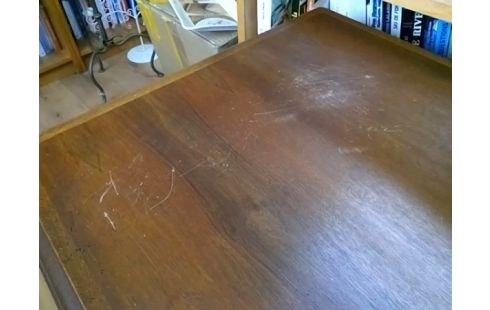 DESSERTE A ROULETTES BOIS 2 NIVEAUX (PLUSIEURS RAYURES)