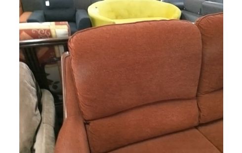 CANAPE 2P TISSU ROUGE (TACHES)