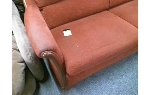 CANAPE 2P TISSU ROUGE (TACHES)