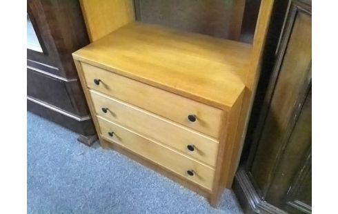 MEUBLE ETAGERE 3T ANNEE 70 CHENE